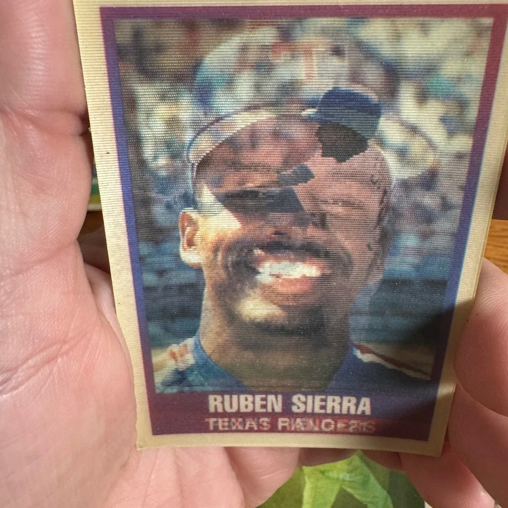 Vintage Sportflics Baseball Card Lot 1986‎ 1989 Niekro Murphy Sierra 6 Cards